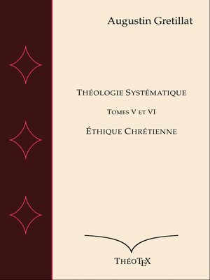 cover image of Théologie Systématique, Tomes V et VI